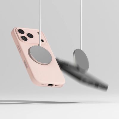 8. Ringke Silikon Magnetische MagSafe Hülle für iPhone 17 Pro - Rosa