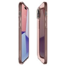 Spigen Crystal Flex Hülle für iPhone 15 Plus – rosa und transparent