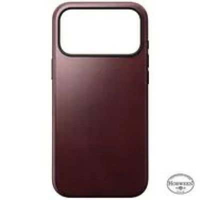 8. Nomad Moderne Lederhülle für 17,5 cm (6,9") Mobiltelefone, Burgunderrot