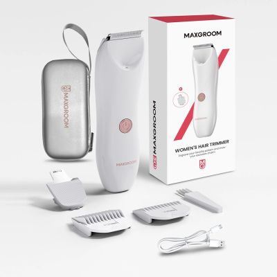3. MAXGROOM M-9082 2-in-1 Damen-Körper- und Gesichtshaartrimmer – Weiß
