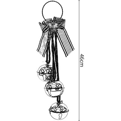 5. Dekorative Kugel, 46 cm lang, goldfarben