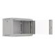 6. Lanberg 19" 6U 540x350 graue Glastür Wand-Rack-Schrank (Flat Pack)