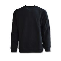 Taikan Everything Herren-Sweatshirt, schlicht, Rundhalsausschnitt, Schwarz - 1306001-BLK