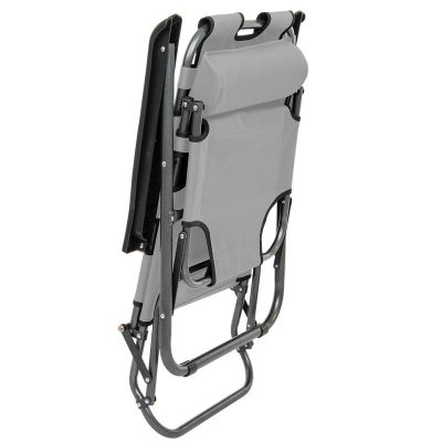 16. Verstellbarer Stuhl mit Kopfstütze, Grau