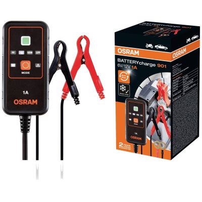 6. BATTERYcharge 901 Ladegerät, Ladespannung: 6/12 V OSRAM, Ladestrom: 1 A