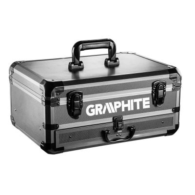 4. Graphite Energy+ Set im Aluminiumkoffer: Akku-Bohrschrauber mit abnehmbarem Griff, 2 x 2,0-Ah-Akkus, Ladegerät und 109 Zubehörteile