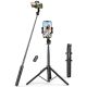 Ugreen LP586 Selfie-Stick mit Teleskopstativ, Bluetooth-Fernbedienung, 1,5 m – Schwarz