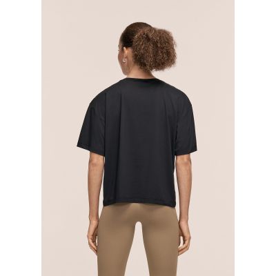 3. CASALL Damen Laser Mesh T-Shirt Schwarz
