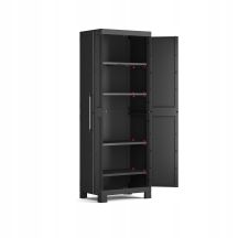 KETER Kleiderschrank Detroit 62x182x45cm geteilte Regalböden Neu
