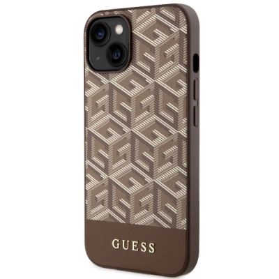 2. Guess GUHMP14MHGCFSEW iPhone 14 Plus 6,7" braun/braune Hartschale GCube Stripes MagSafe