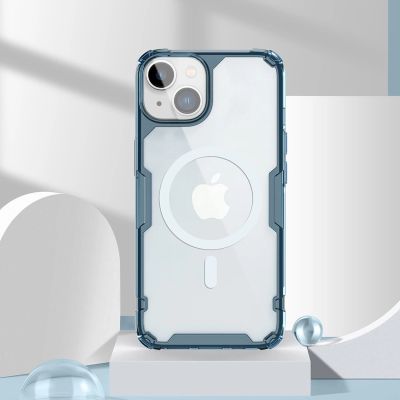 18. Nillkin Nature Pro Panzerhülle mit MagSafe für iPhone 15 Plus – blau