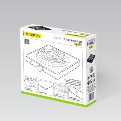 4. Einflammiger Elektroherd 1000W MR-770-1 MAESTRO
