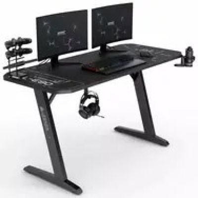 SENSE7 Nomad Cybernetic Schreibtisch Schwarz 140 cm x 60 cm 140x60 cm