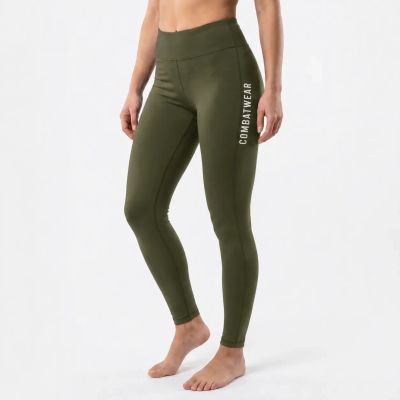 Lange Damen-Leggings in Armeegrün (Kampfbekleidung) | DBX Bushido