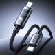 4. Joyroom S-A16 Pro Prism Series 100W USB-C-Kabel – USB-C mit Digitalanzeige 1,2 m – Schwarz
