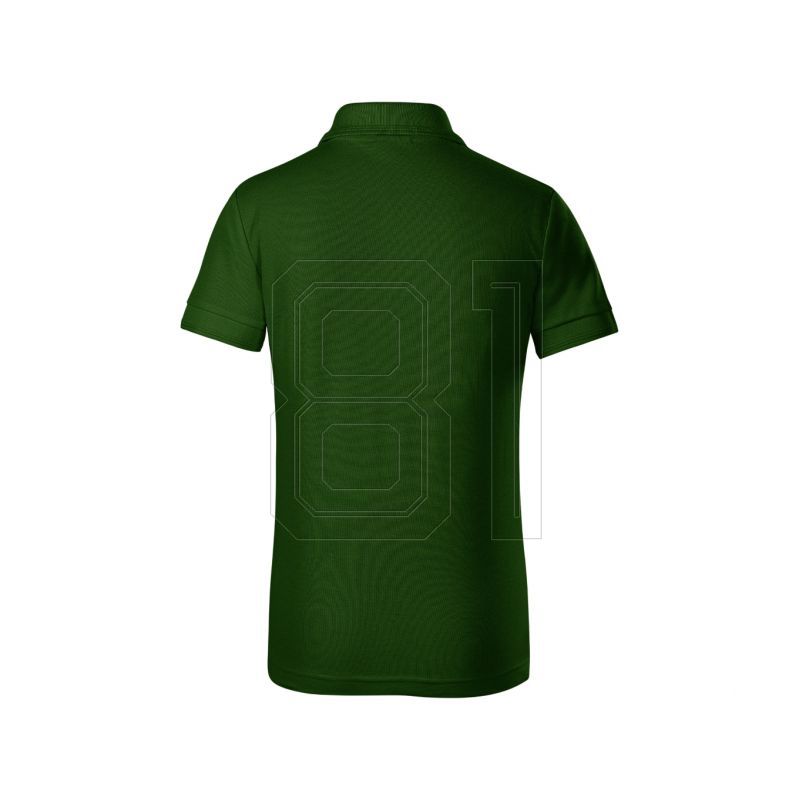 3. Piqué-Poloshirt für Kinder (Flaschengrün)