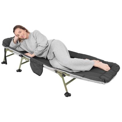 8. Deluxe-Urlaubs-Klapp-Campingbett 190 x 64 x 30 cm
