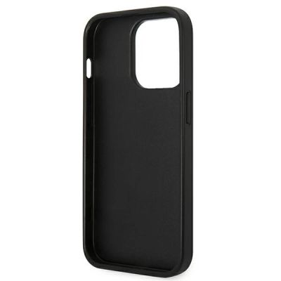 7. Karl Lagerfeld Saffiano Choupette Head Patch Hülle für iPhone 14 Pro - Silber