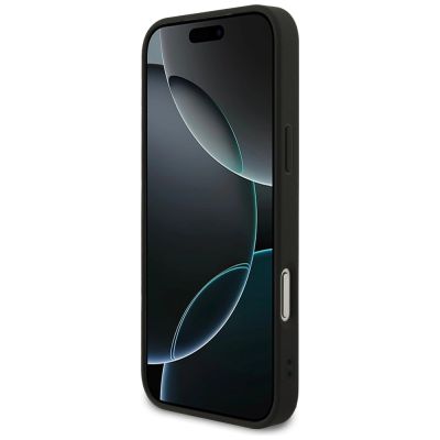 5. Guess Fixed Glitter Big 4G Hülle für iPhone 17 Pro Max / 18 Pro Max - Schwarz