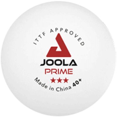 4. JOOLA PRIME Tischtennisbälle, 3 Stück, weiß