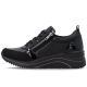 3. Schwarze Damen-Keilsneaker Remonte Rieker D0T22-03