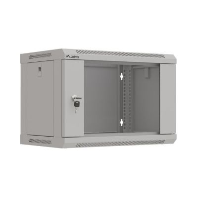 15. Lanberg 19" 6U 540x350 graue Glastür Wand-Rack-Schrank (Flat Pack)