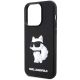 6. Karl Lagerfeld KLHCP14X3DRKHNK iPhone 14 Pro Max 6.7" schwarz/schwarz Hardcase Rubber Choupette 3D