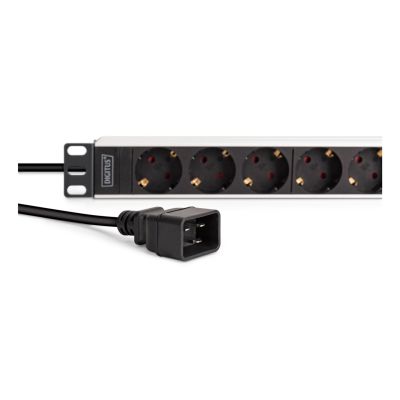 7. Digitus DN-95440 PDU 9-fach Steckdose 1HE Schwarz, Silber
