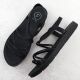 6. Schwarze römische Damensandalen mit Zirkonia, Filippo DS6884