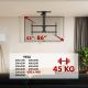 10. Elektrische TV-Halterung von Maclean, Deckenmontage, Tuya-kompatibel, max. VESA 800x400, horizontale Verstellung +90° bis -90°, für Fernseher von 43 bis 86 Zoll, max. 45 kg, MC-109 T