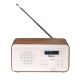 DAB+/FM-Radio Denver DAB-30DW dunkles Holz