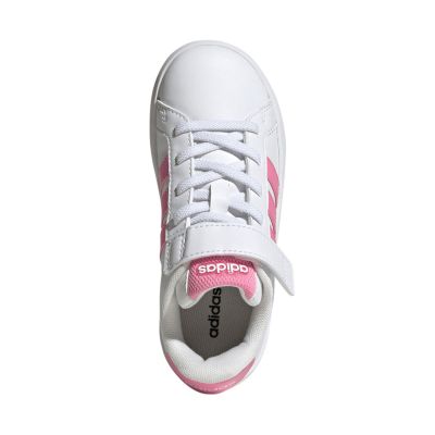 4. Adidas Grand Court 3.0 Kinderschuhe weiß und rosa JP9371