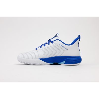 5. K-Swiss ULTRASHOT LIGHT CLAY WHT/DZLNGBL/BLTCS-M Sneaker (04742-158-M)