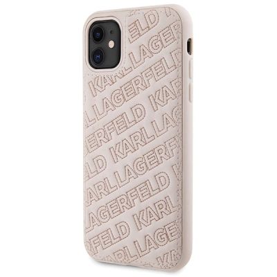 2. Karl Lagerfeld Quilted K Pattern Hülle für iPhone 11 / Xr – Rosa