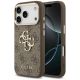 Guess 4G Big 4G Classic Logo Hülle für iPhone 17 Pro Max / 18 Pro Max – Braun und Gold