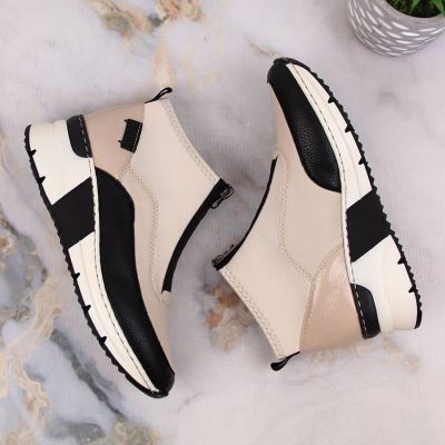 19. Rieker W RKR608 Stiefeletten beige