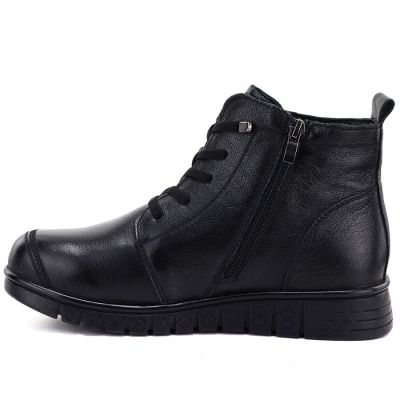 3. Bequeme Damen-Ankle-Boots aus Leder, schwarz, Campbell RI15302