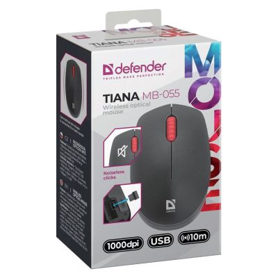 3. DEFENDER Kabellose Maus TIANA MB-055 RF SILENT 1000dpi 3P