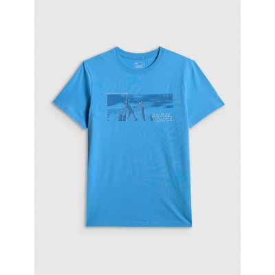 6. Herren-T-Shirt mit regulärem Aufdruck 4F 4FWSS26TTSHM3035-33S