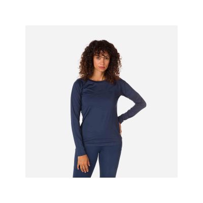 3. ROSSIGNOL W Skpr Ls Tee Marineblaues Thermo-T-Shirt