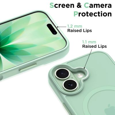 3. Tech-Protect MagMat MagSafe Hülle für iPhone 17 - Transparent Grün