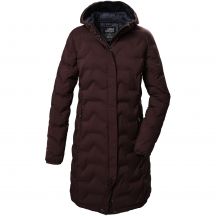 Killtec KOW 9 Damen Steppjacke mit Kapuze Wasserdichter Langer Winterparka Burgund (41806/447)