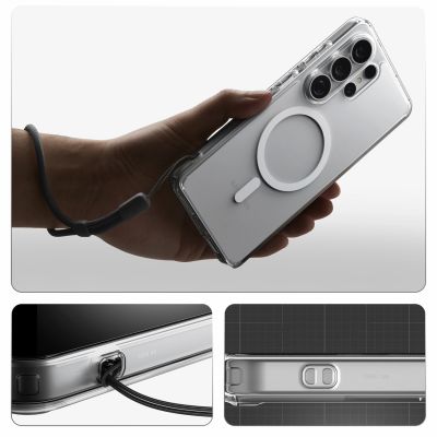19. Spigen Ultra Hybrid Mag MagSafe Hülle für Samsung Galaxy S26 Ultra – Transparent und Weiß