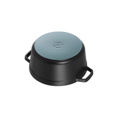 7. Gusseiserner Topf, rund, hoch, STAUB 40502-285-0 - schwarz, 4,8 l