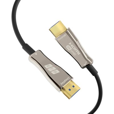 4. EFB Elektronik HDMI-20-00008 HDMI-Kabel 20 m HDMI Typ A (Standard) Schwarz, Edelstahl
