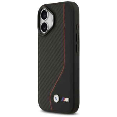 2. BMW M Carbon Line & Logo MagSafe Case für iPhone 17 – Rot