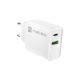 5. NATEC RIBERA USB-A + USB-C 20W POWER DELIVERY WEISSES LADEGERÄT NUC-2061