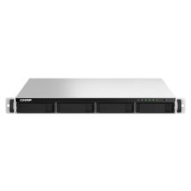 Qnap TS-464U-RP-8G, 1U, 4 x 2,5"/3,5" SATA, Intel Celeron N5105/N5095 4C/4T, 8 GB RAM (nicht erweiterbar), 2 x 2,5-GbE, redundantes Netzteil