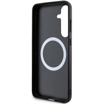 7. BMW Carbon Tricolor Line MagSafe Hülle für Samsung Galaxy S24+ - Schwarz