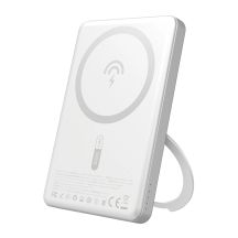 Dudao K28S 20W PD 5000mAh Powerbank mit MagSafe und Ständer - Silber